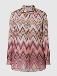 Blouse met zigzagmotief  van Luisa Cerano Roze - 33