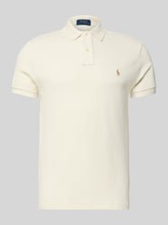 Poloshirt met labelstitching van Polo Ralph Lauren Beige - 39