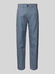 Spodnie lniane o kroju slim fit z mieszanki bawełny i lnu model 'MILES' od Selected Homme - 4