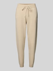 Slim Fit Sweatpants aus Viskose-Mix von Christian Berg Woman Beige - 3