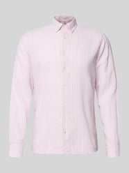 Slim Fit Freizeithemd aus Leinen-Mix Modell 'Stone' von CINQUE - 13