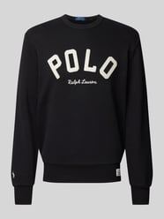 Sweatshirt mit Label-Stitching von Polo Ralph Lauren Schwarz - 38