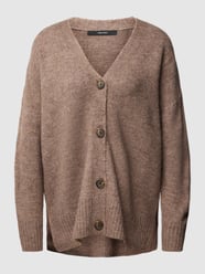 Oversized Cardigan mit Knopfleiste Modell 'LEFILE' von Vero Moda Braun - 20