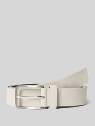 Pasek z naturalnej skóry welurowej model 'VERED-SD-PERF_SZ35' od BOSS - 28