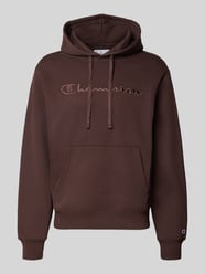 relaxed fit hoodie van katoenmix met labelstitching van Champion - 13