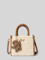 Tote Bag mit Teddyfellbesatz Modell 'Ridhi' von Liu Jo White - 1