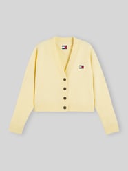 Kardigan rozpinany o kroju relaxed fit z dodatkiem wełny z alpaki i dodatek wełny od Tommy Jeans - 42
