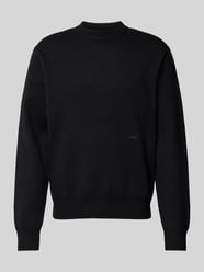 Strickpullover mit Label-Print Modell 'VESTERBRO' von Jack & Jones Schwarz - 6