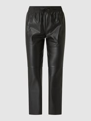 Schlupfhose in Leder-Optik  von Herzensangelegenheit Grau / Schwarz - 47