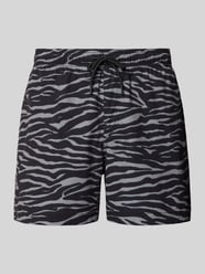 Regular Fit Badeshorts mit Allover-Animal-Print Modell 'Maui' von JACK & JONES - 37