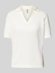 Strickpullover mit 1/2-Arm und Umlegekragen Modell 'DENEFA' von Soyaconcept - 6