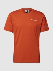 T-Shirt mit Label-Stitchings von CHAMPION Rot - 3