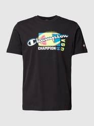 T-Shirt mit Motiv-Print von CHAMPION Schwarz - 22