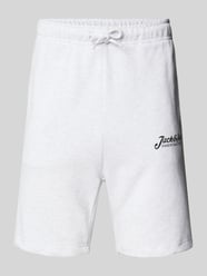 Slim Fit Sweatpants mit Label-Print Modell 'GORDON' von Jack & Jones - 34