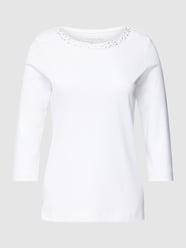 T-Shirt mit 3/4-Arm Modell 'Nora' von Christian Berg Woman Weiß - 26