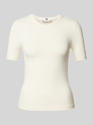 T-Shirt in Ripp-Optik von Tommy Hilfiger Beige - 17