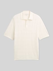Koszulka polo z czystej bawełny o wyglądzie dzianiny, krój regular fit od Tom Tailor - 34