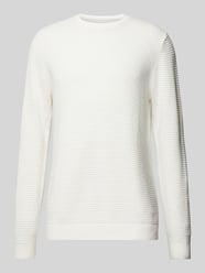 Sweter z dzianiny z okrągłym dekoltem model ‘OTTO’ od Jack & Jones - 8