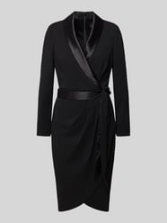 Knielange cocktailjurk in wikkellook van Adrianna Papell - 20