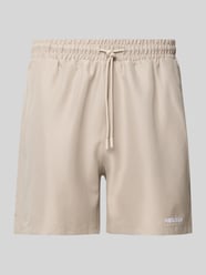 Badehose mit Label-Stitching von Pegador Beige - 5
