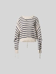Sweter o kroju oversized z imitacji dzianiny od MM6 Maison Margiela - 45