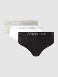 Stringi z dodatkiem streczu w zestawie 3 szt. od Calvin Klein Underwear - 23
