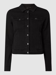 Jeansjacke mit geknöpften Pattentaschen Modell 'Hot Soya' von Vero Moda Schwarz - 36