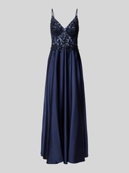 Abendkleid mit Spitzenbesatz von Laona Blau - 1