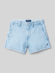 Shorts in Denim-Optik mit Eingrifftaschen von Polo Ralph Lauren Teens - 8