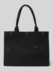 Handtasche mit Label-Stitching Modell 'Signature Bag' von Hey Marly Schwarz - 12