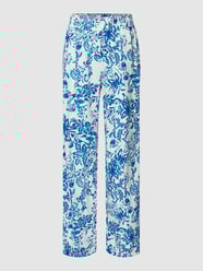 Broek met linnen, model 'Falakka' van B.Young Blauw - 14