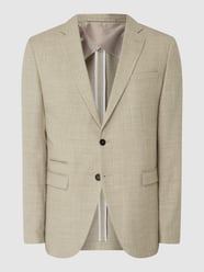 Slim Fit 2-Knopf-Sakko mit Stretch-Anteil Modell 'Oasis' von SELECTED HOMME Beige - 37