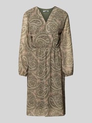 Knielanges Kleid mit V-Ausschnitt Modell 'Th44ea' von ZABAIONE - 14