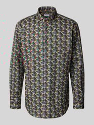 Koszula biznesowa o kroju regular fit z listwą guzikową od Jake*s - 35