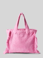 Strandtasche aus Frottee mit Fransen in pink von SUN OF A BEACH Pink - 8