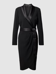 Cocktailkleid mit Taillengürtel von Adrianna Papell Schwarz - 4