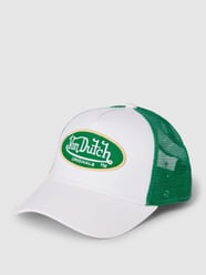 Trucker-pet met labelstitching, model 'BOSTON' van Von Dutch Groen - 12
