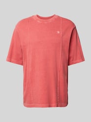 T-Shirt mit Label-Stitching von G-Star Raw Rot - 10