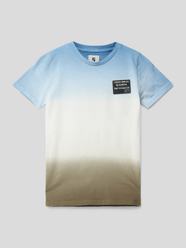 T-shirt met kleurverloop van Garcia Blauw / turquoise - 30