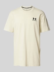 T-Shirt mit Label-Stitching von Under Armour Beige - 34