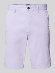 Korte slim fit chino met ceintuurlussen van BOSS Orange - 3