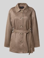 Regular Fit Kurzmantel in Wildleder-Optik Modell 'DIANE' von Only Beige - 8