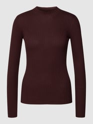 Strickpullover in Ripp-Optik Modell 'Alaani' von Armedangels Bordeaux - 7