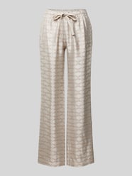 Wide Leg Stoffhose mit Allover-Muster Modell 'POMY' von Zadig & Voltaire Beige - 21