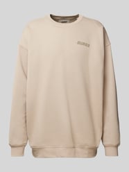 Sweatshirt mit Label-Print Modell 'EMIS' von Guess Activewear Beige - 19