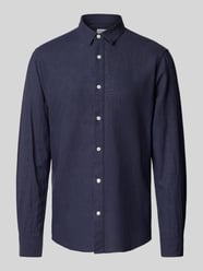 Slim Fit Leinenhemd mit Kentkragen Modell 'CAIDEN' von Only & Sons - 45