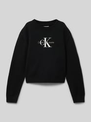Sweter z dzianiny z wyhaftowanym logo od Calvin Klein Jeans - 24
