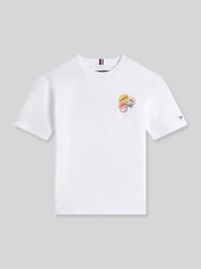 męski t-shirt o kroju regular fit z czystej bawełny od Tommy Hilfiger Teens - 48