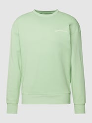 Relaxed fit sweatshirt van katoen met statementprint van Tom Tailor Denim Groen - 43