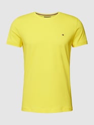 T-shirt met labeldetail van Tommy Hilfiger Geel - 21